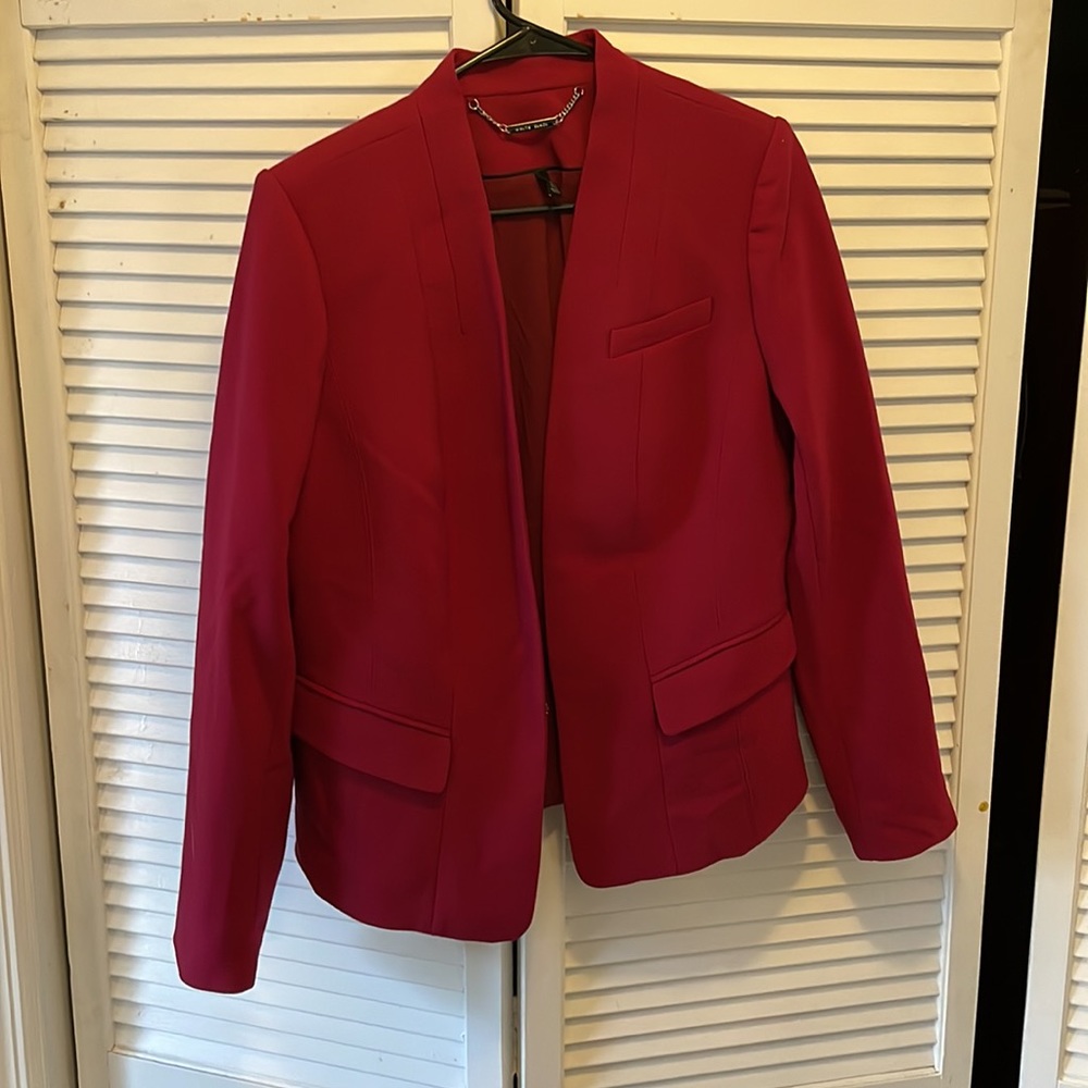 White House black market red pant suit